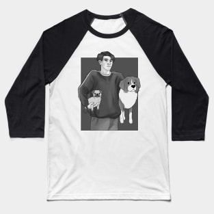 Nick Nelson - heartstopper Nellie And Henry B&W Baseball T-Shirt